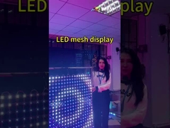 T20-1L ট্রান্সপারেন্ট এলইডি মেশ ডিসপ্লে আউটডোর SMD3535 বিল্ডিং পৃষ্ঠের জন্য