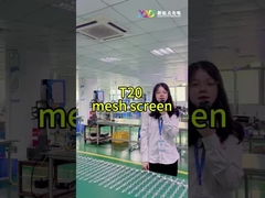 T20-2LEDs Mesh LED Pixel Screen CE RoHS FCC বহিরঙ্গন স্বচ্ছ উচ্চ উজ্জ্বলতা