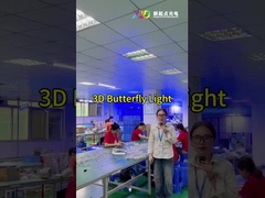 নমনীয় প্রজাপতি 3D পিক্সেল LED আলোর পূর্ণ রঙ উৎসবের জন্য সজ্জা