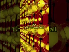 ক্রিসমাস বল 3D পিক্সেল LED 50 ক্রিসমাস ট্রি ফুল রঙ জলরোধী